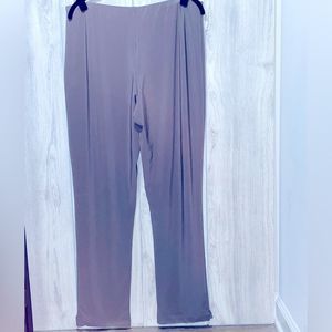 Sympli Women's Narrow Leg Pant Gray Flat Front Size 14
